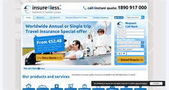 Desktop Screenshot of insure4less.ie
